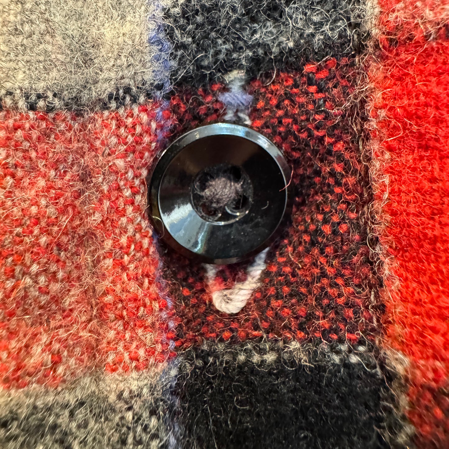 1950s 5 Brother Red Black Checkered Flannel Shirt