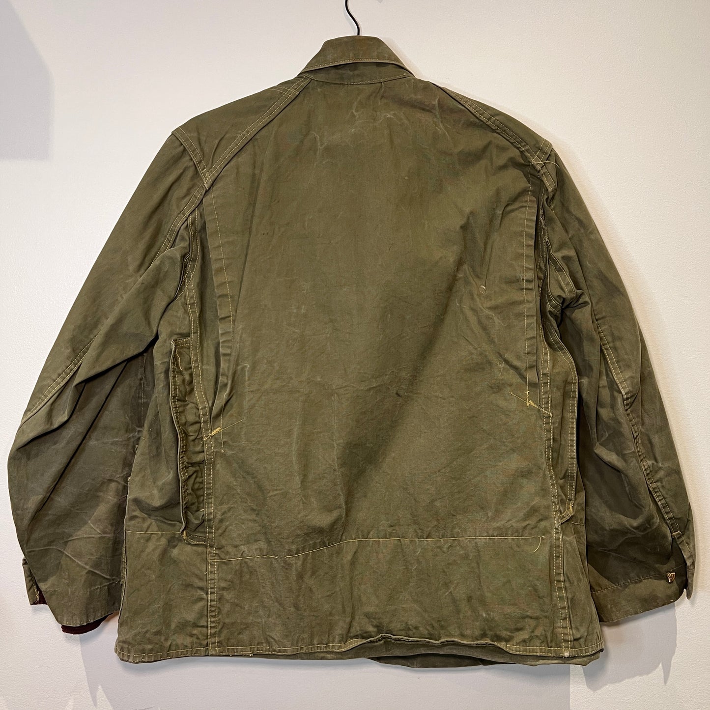 1930s - 1940s Olive Gun Coat Jacket