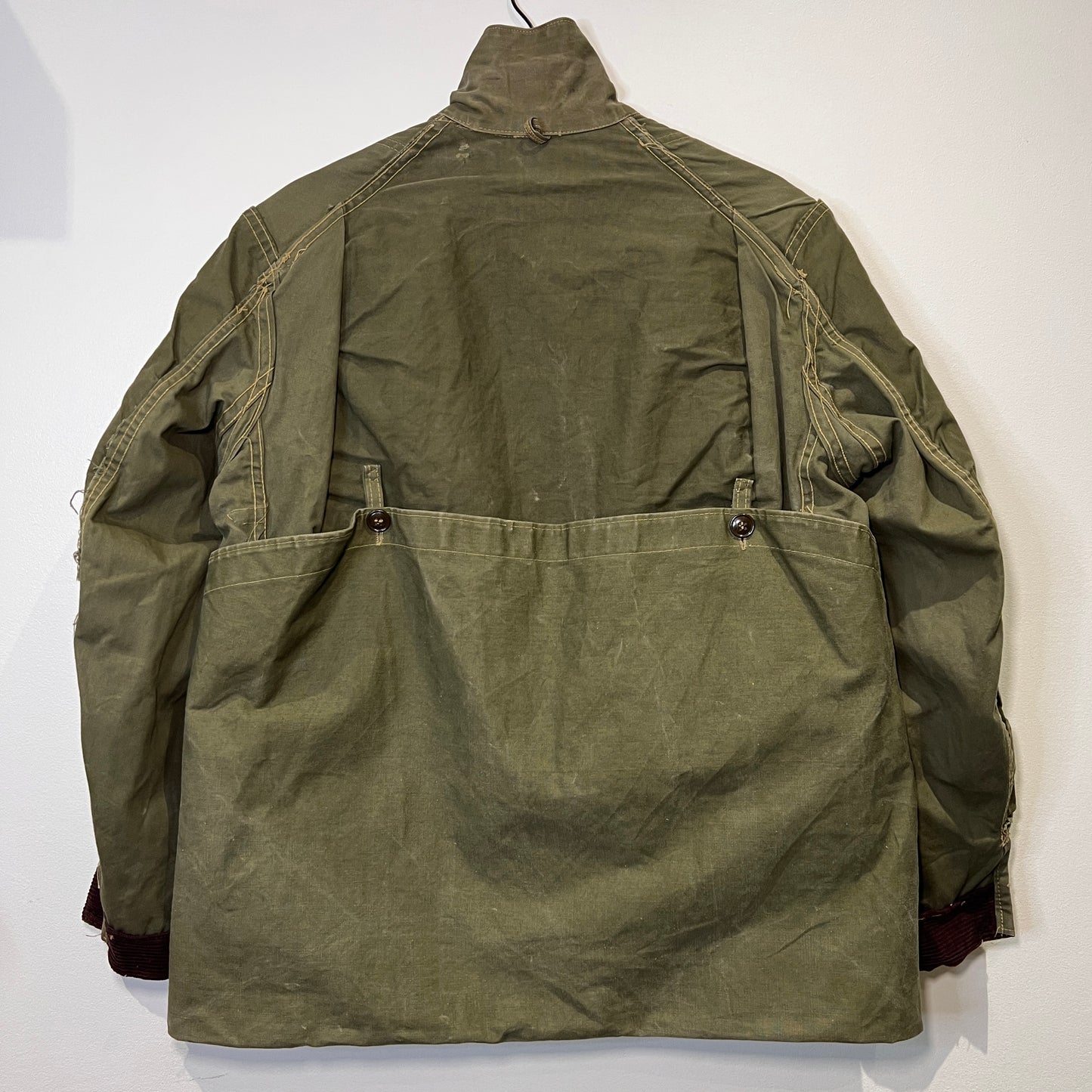 1930s - 1940s Olive Gun Coat Jacket
