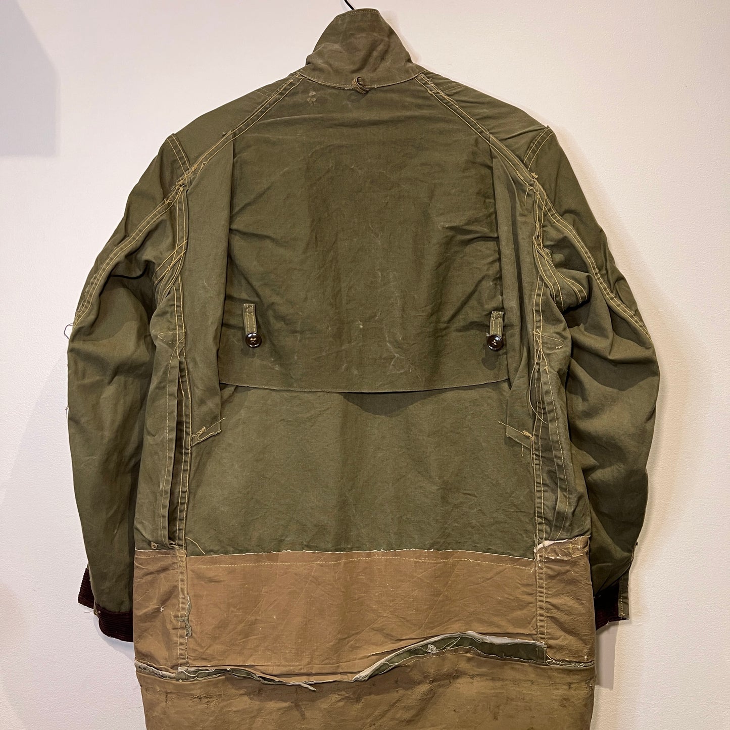 1930s - 1940s Olive Gun Coat Jacket