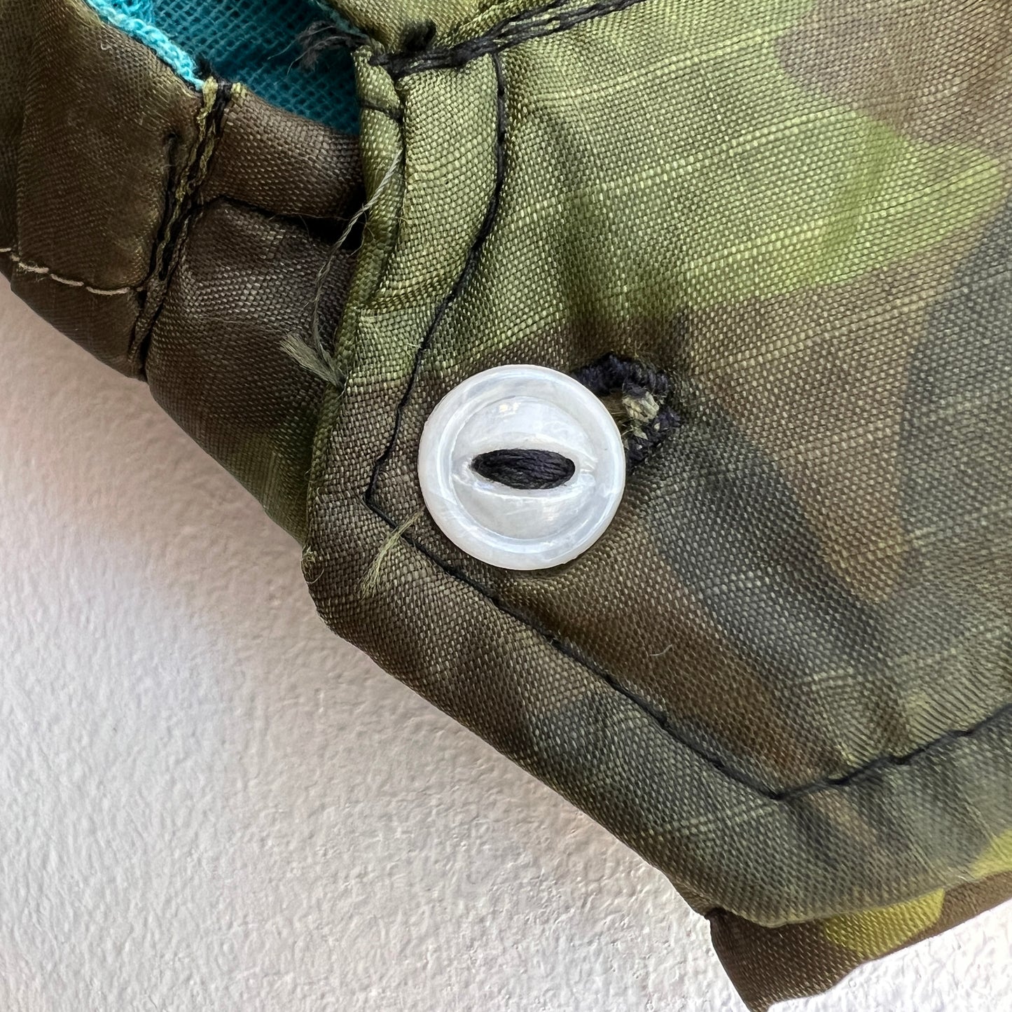1970s Vietnam Camouflage Green Souvenir Jacket