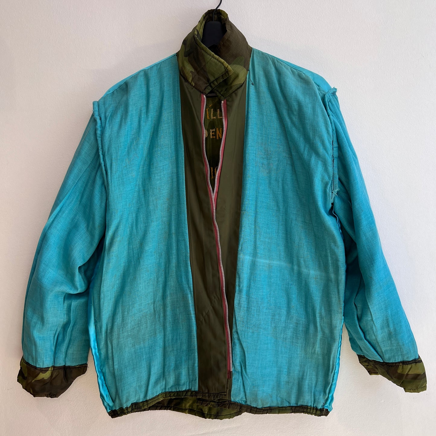 1970s Vietnam Camouflage Green Souvenir Jacket