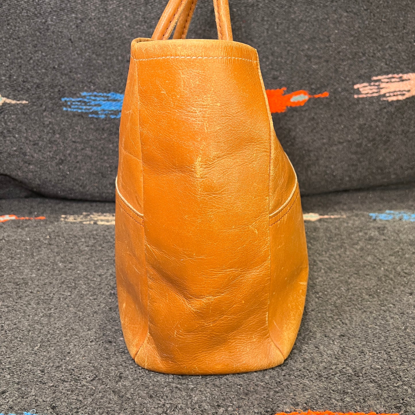 1980s L.L.Bean Small Leather Tote Bag