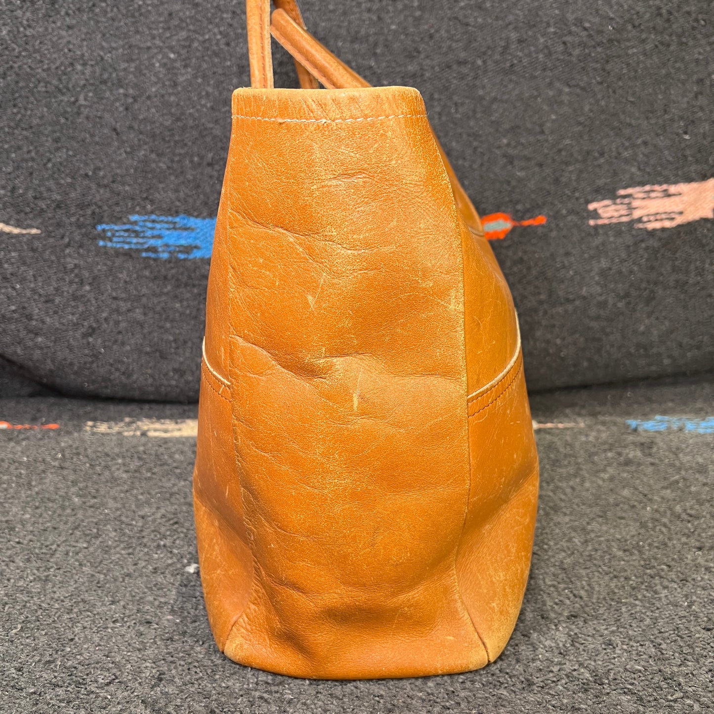 1980s L.L.Bean Small Leather Tote Bag