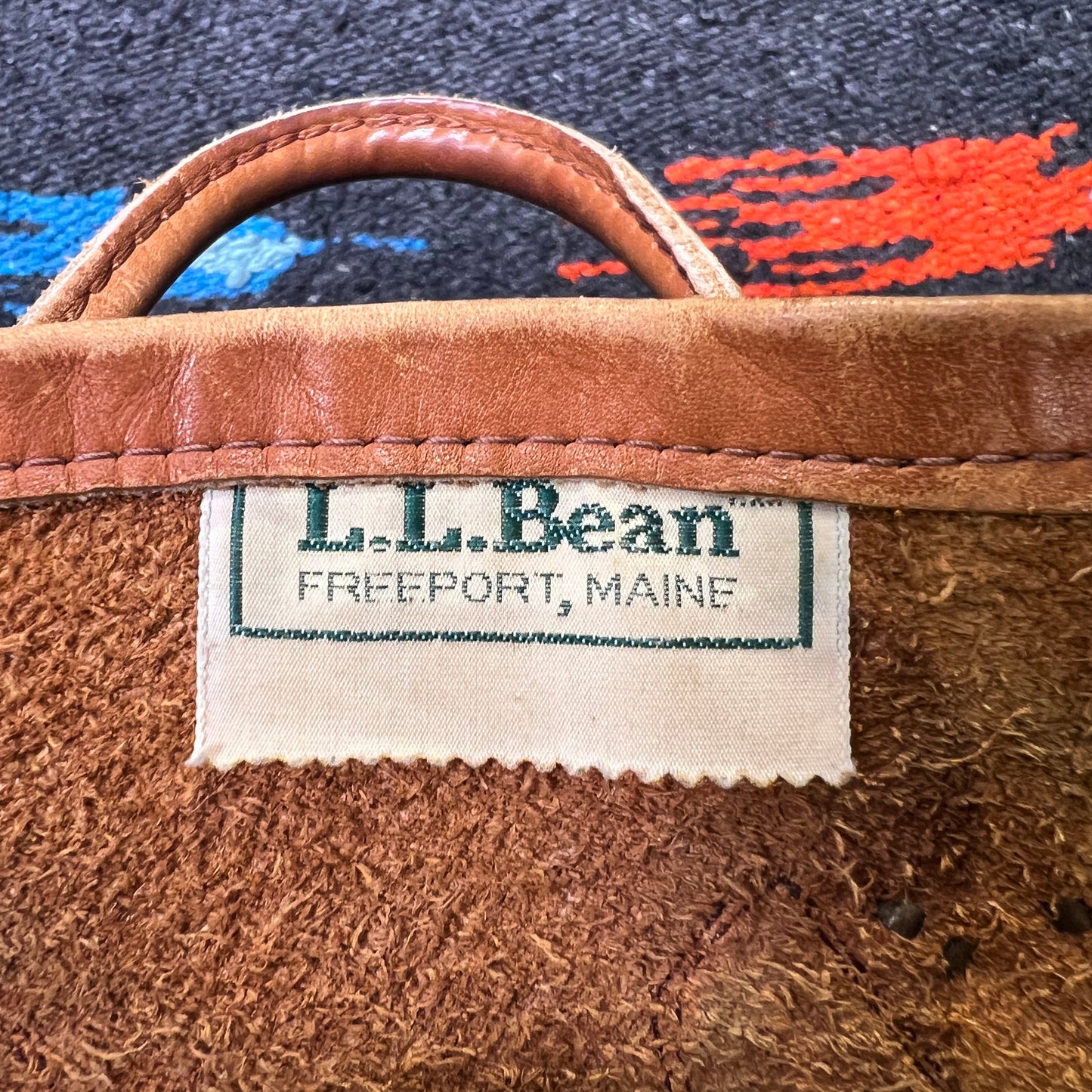 1980s L.L.Bean Small Leather Tote Bag