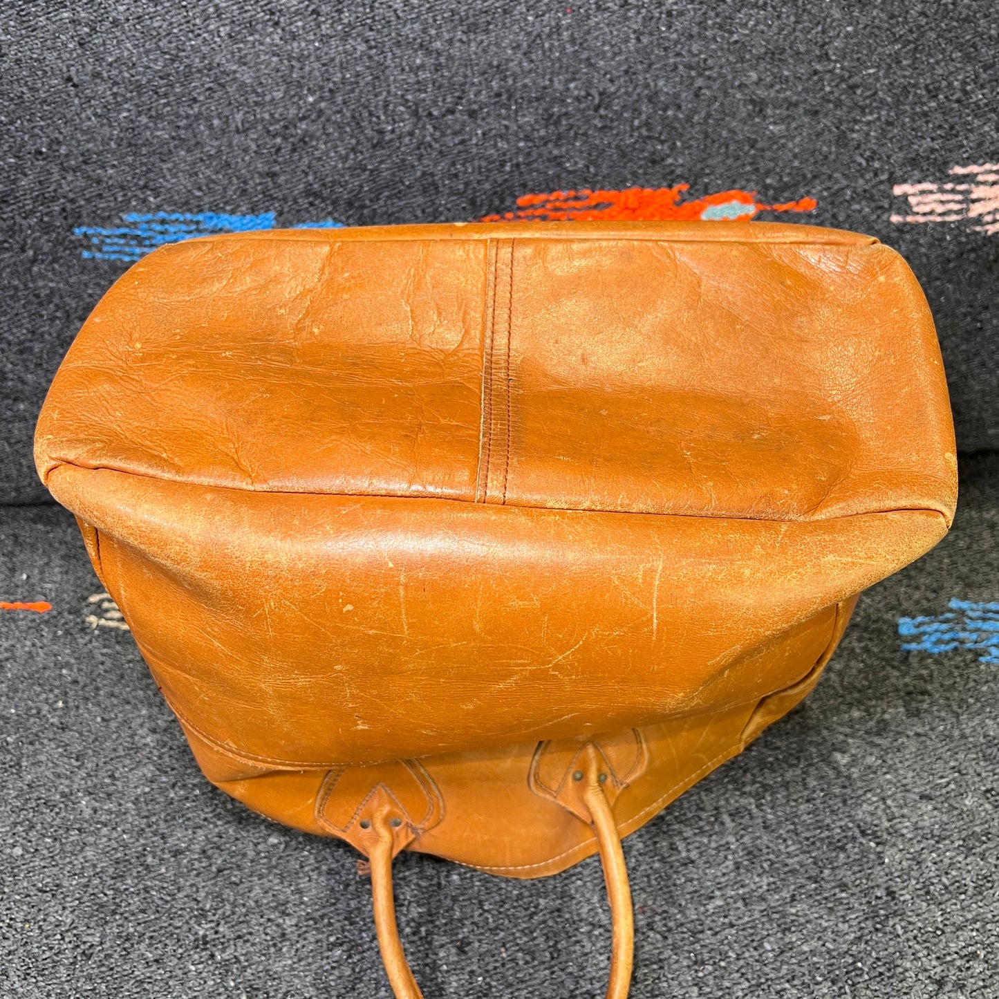 1980s L.L.Bean Small Leather Tote Bag