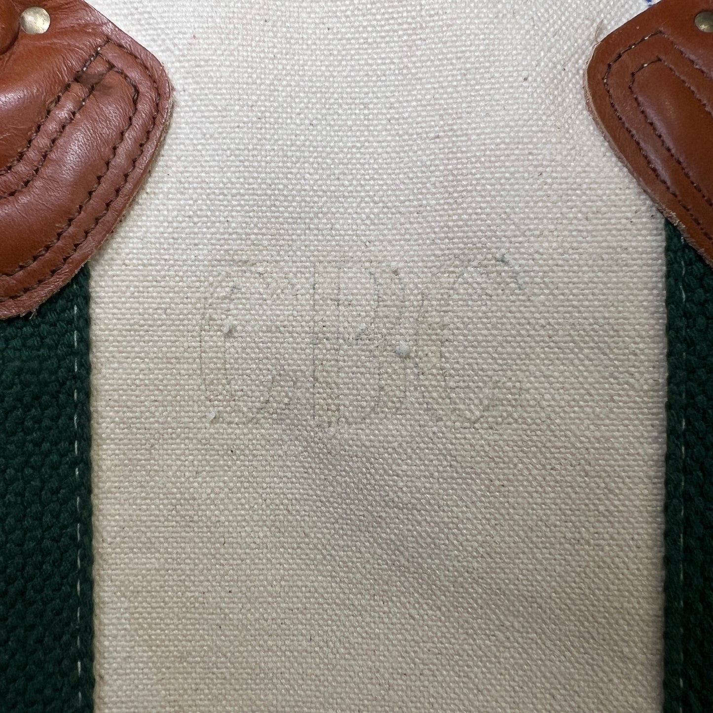 1970s L.L.Bean Purple Beige Small Boat and Tote Bag