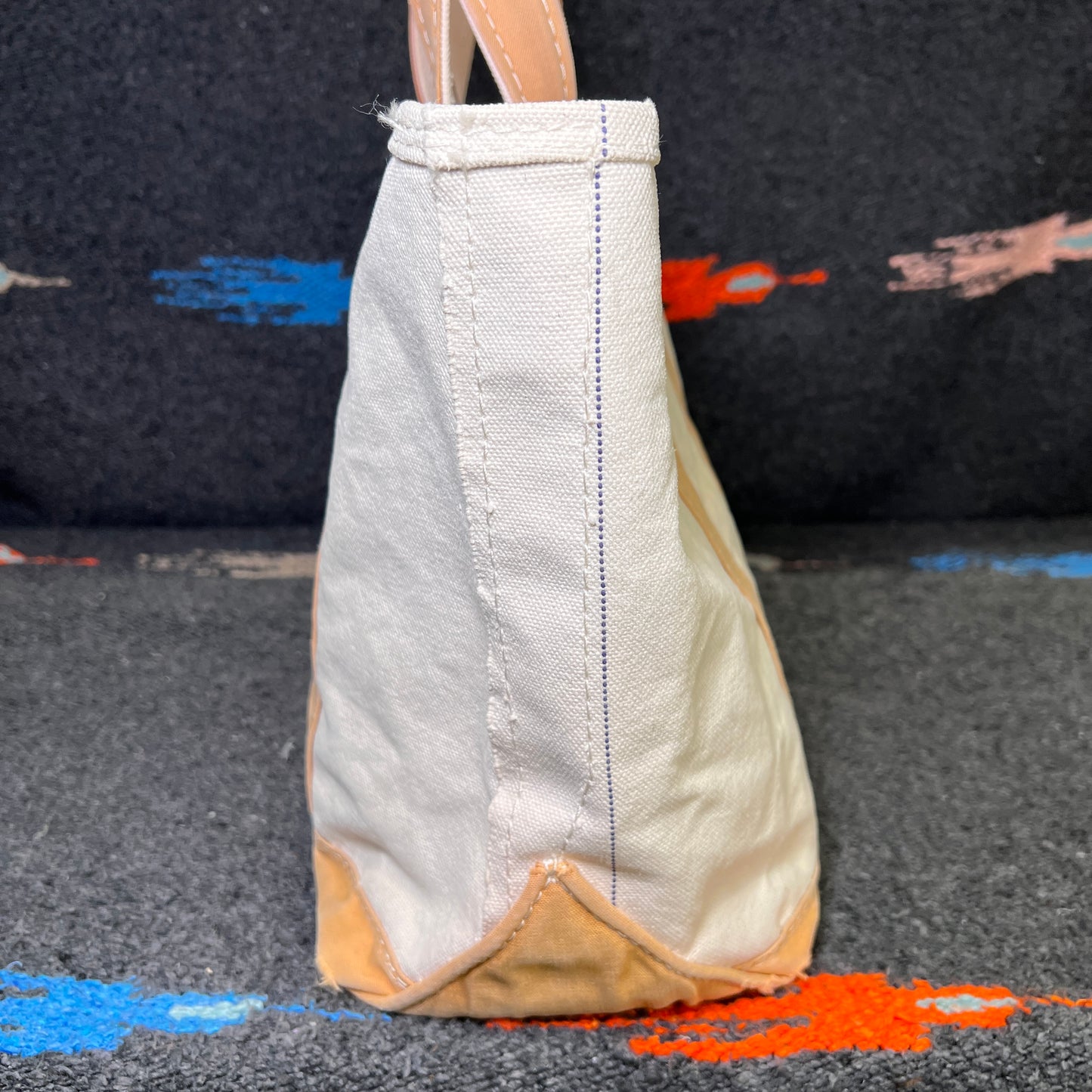 1980s L.L.Bean Desert Beige Small Boat and Tote Bag