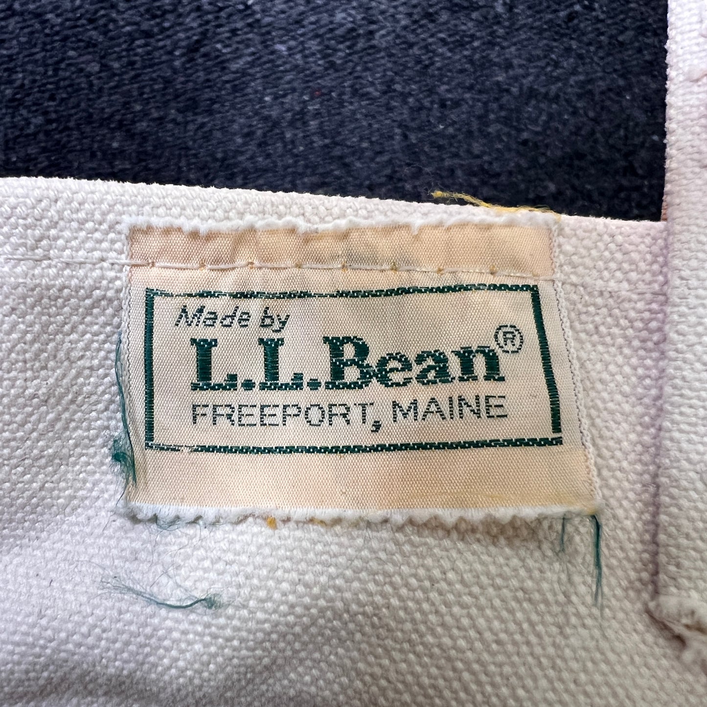 1980s L.L.Bean Desert Beige Small Boat and Tote Bag