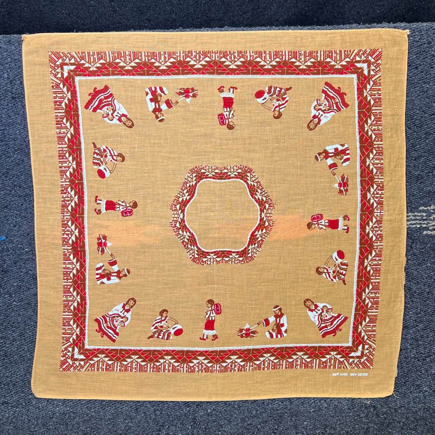 Native American bandana with Native American Girls Graphic Print