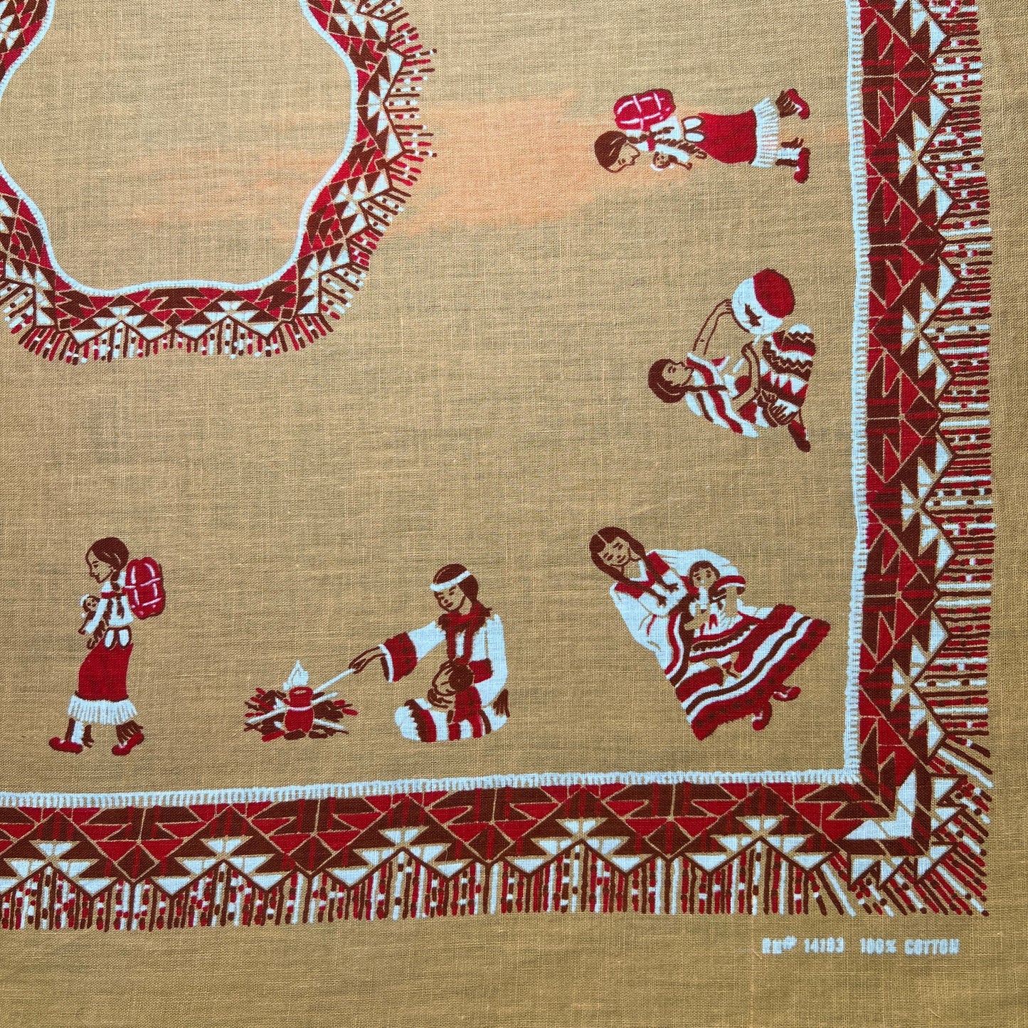 Native American bandana with Native American Girls Graphic Print
