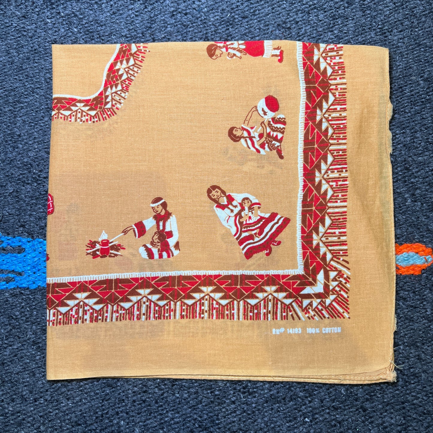 Native American bandana with Native American Girls Graphic Print