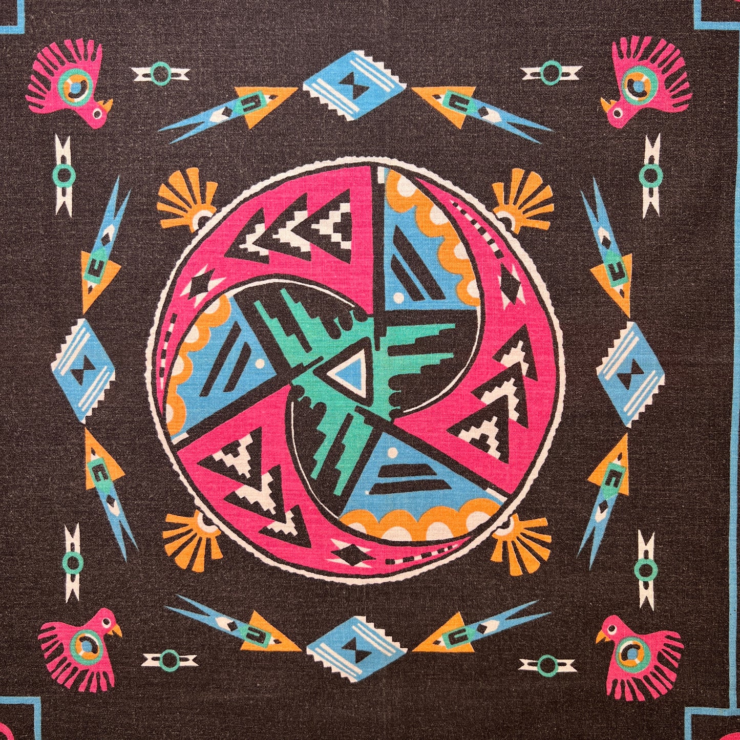 Wamcraft Native American bandana with Geometric Graphic Print