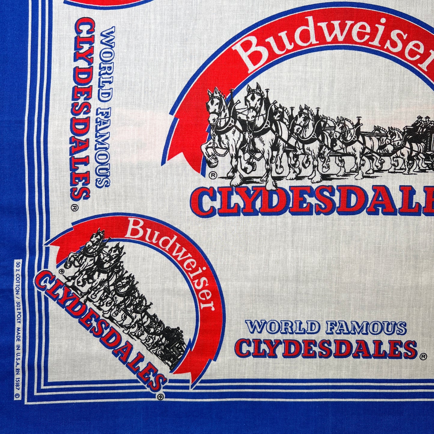 Budweiser Clydesdales Bandana with Horse Graphic Print