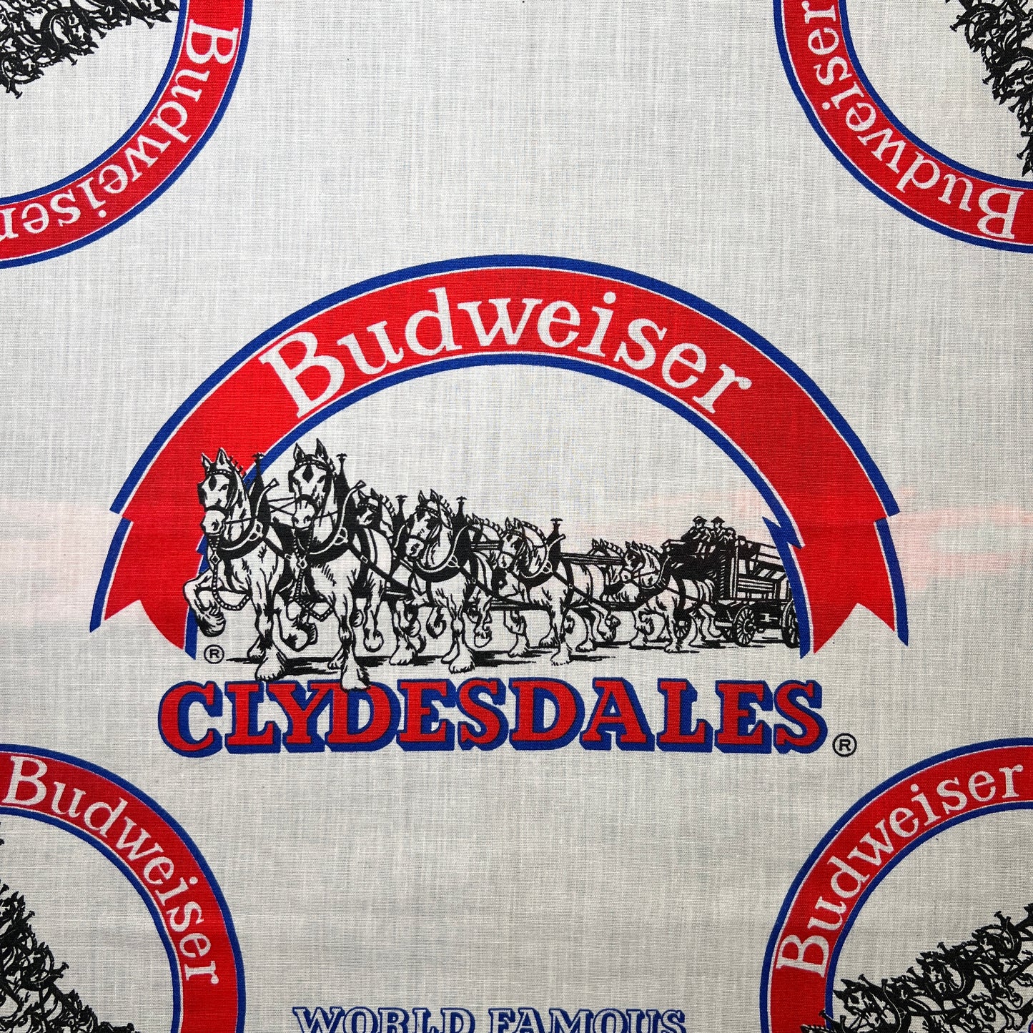 Budweiser Clydesdales Bandana with Horse Graphic Print
