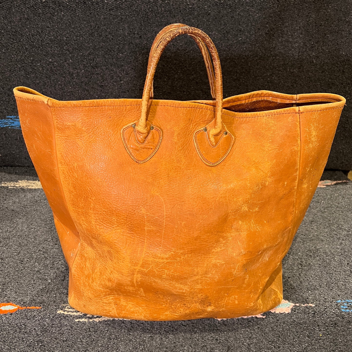 1960s L.L.Bean Large Leather Tote Bag