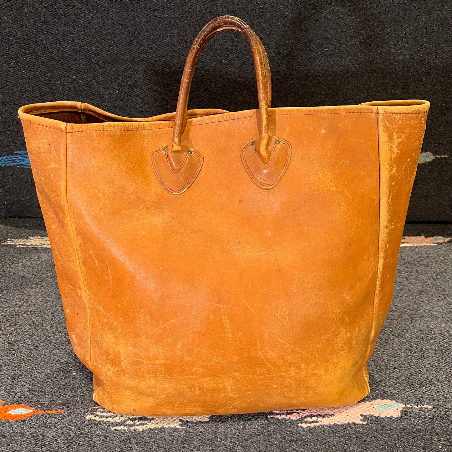 1960s L.L.Bean Large Leather Tote Bag