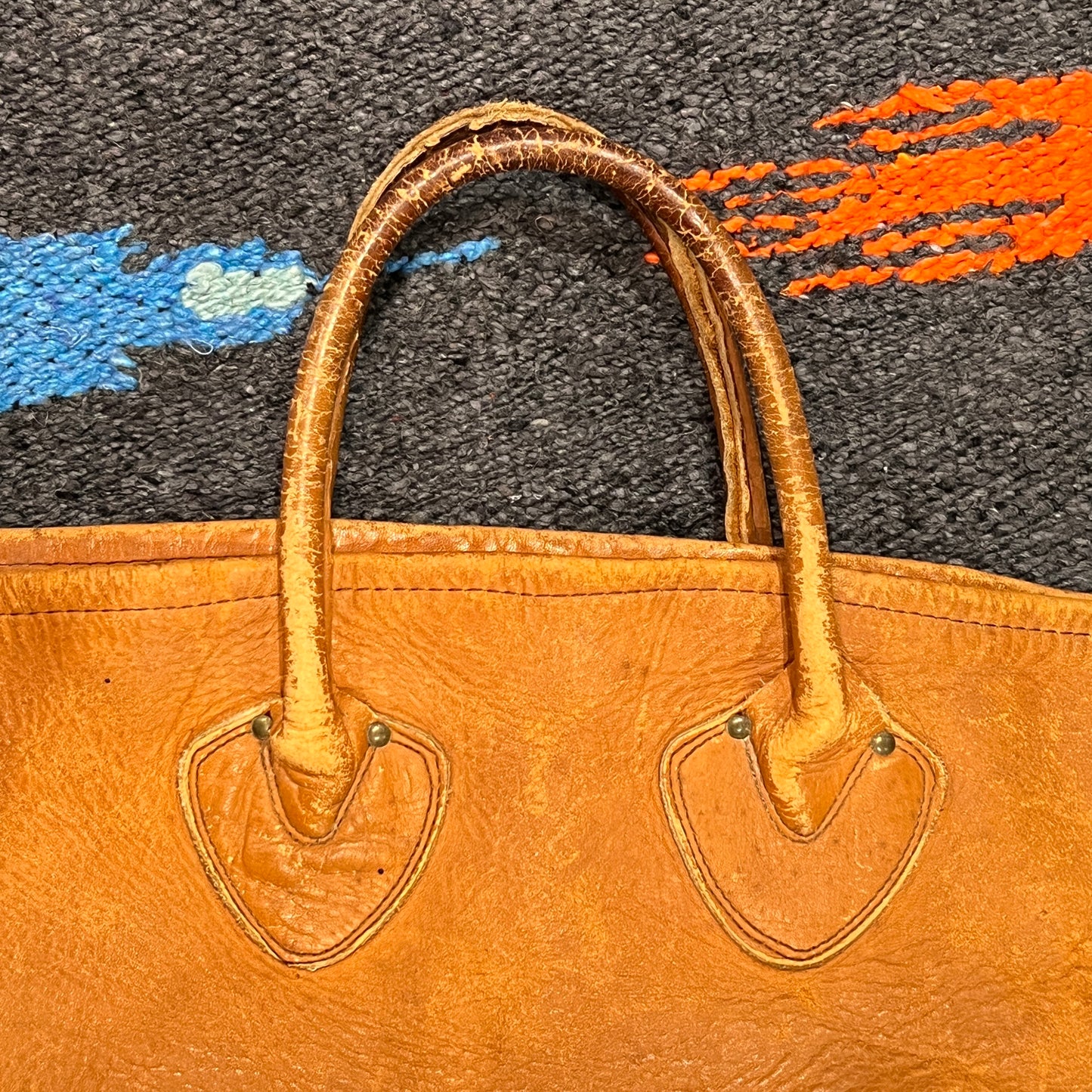 1960s L.L.Bean Large Leather Tote Bag