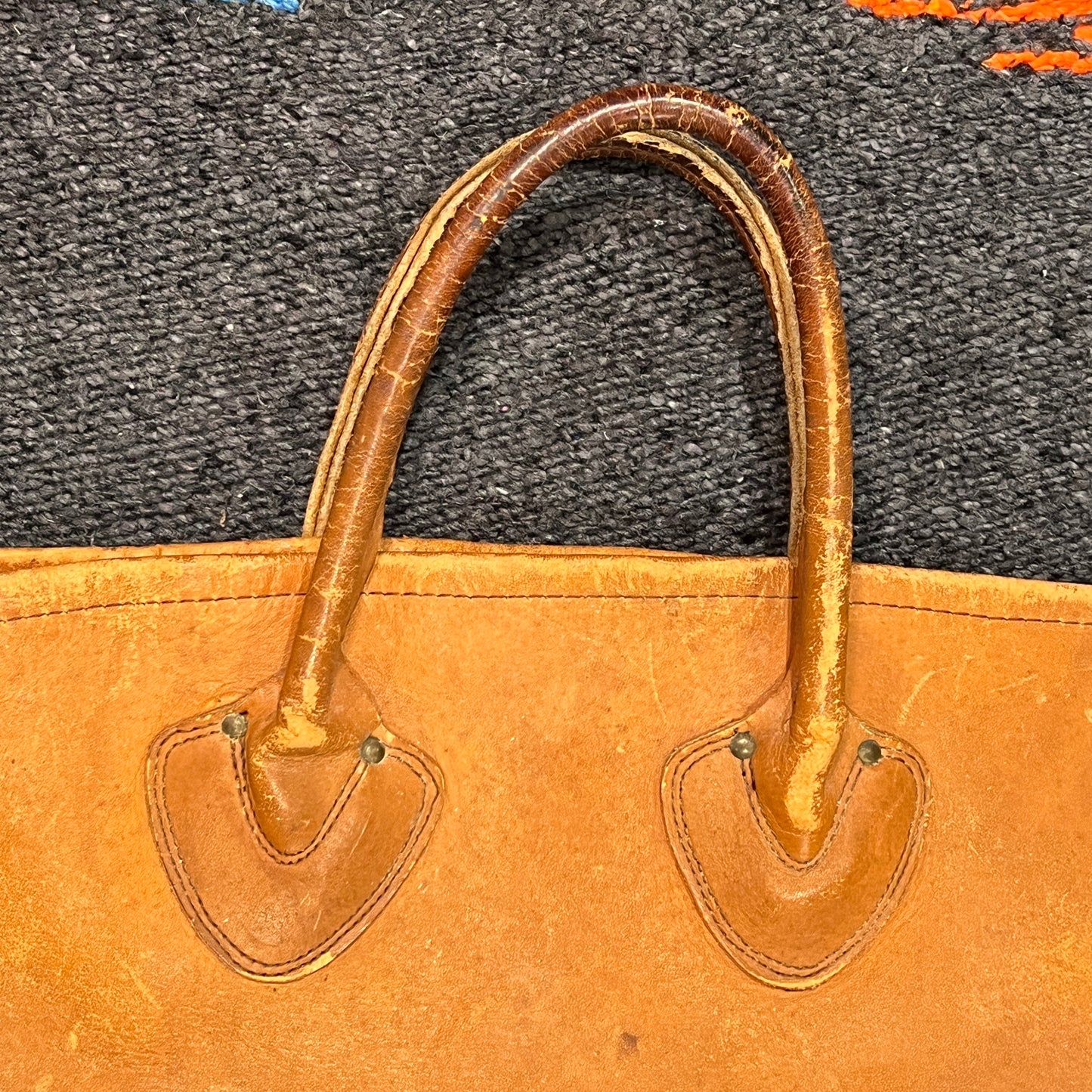 1960s L.L.Bean Large Leather Tote Bag
