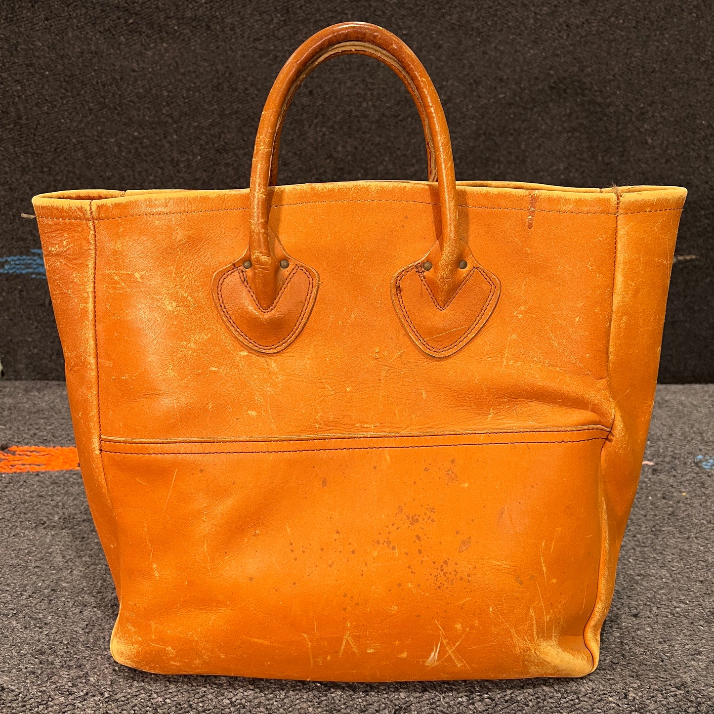 1980s L.L.Bean Small Leather Tote Bag