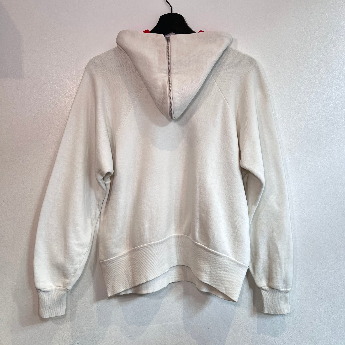 1950s ~ 1960s Healthknit Red and White Color Two Tone Hoodie Sweatshirt