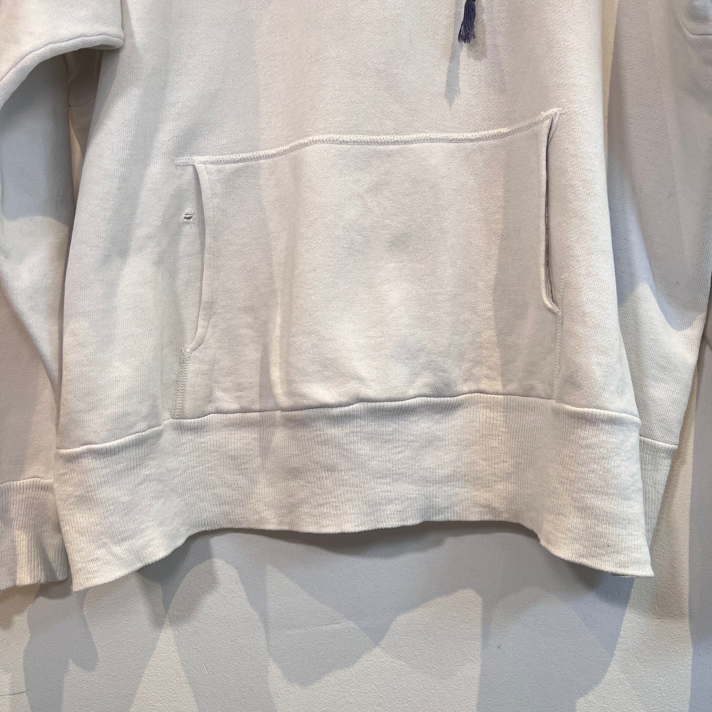 1950s ~ 1960s Healthknit Blue and White Color Two Tone Hoodie Sweatshirt