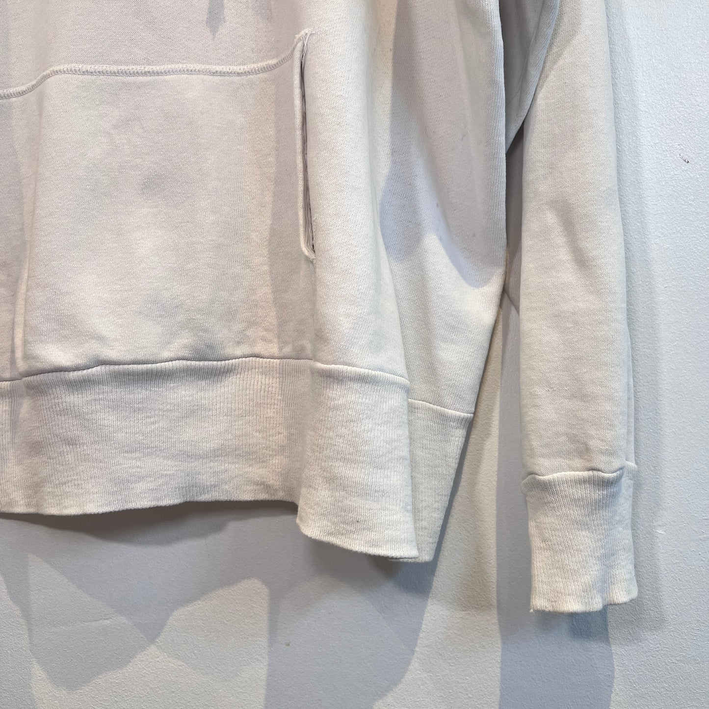 1950s ~ 1960s Healthknit Blue and White Color Two Tone Hoodie Sweatshirt