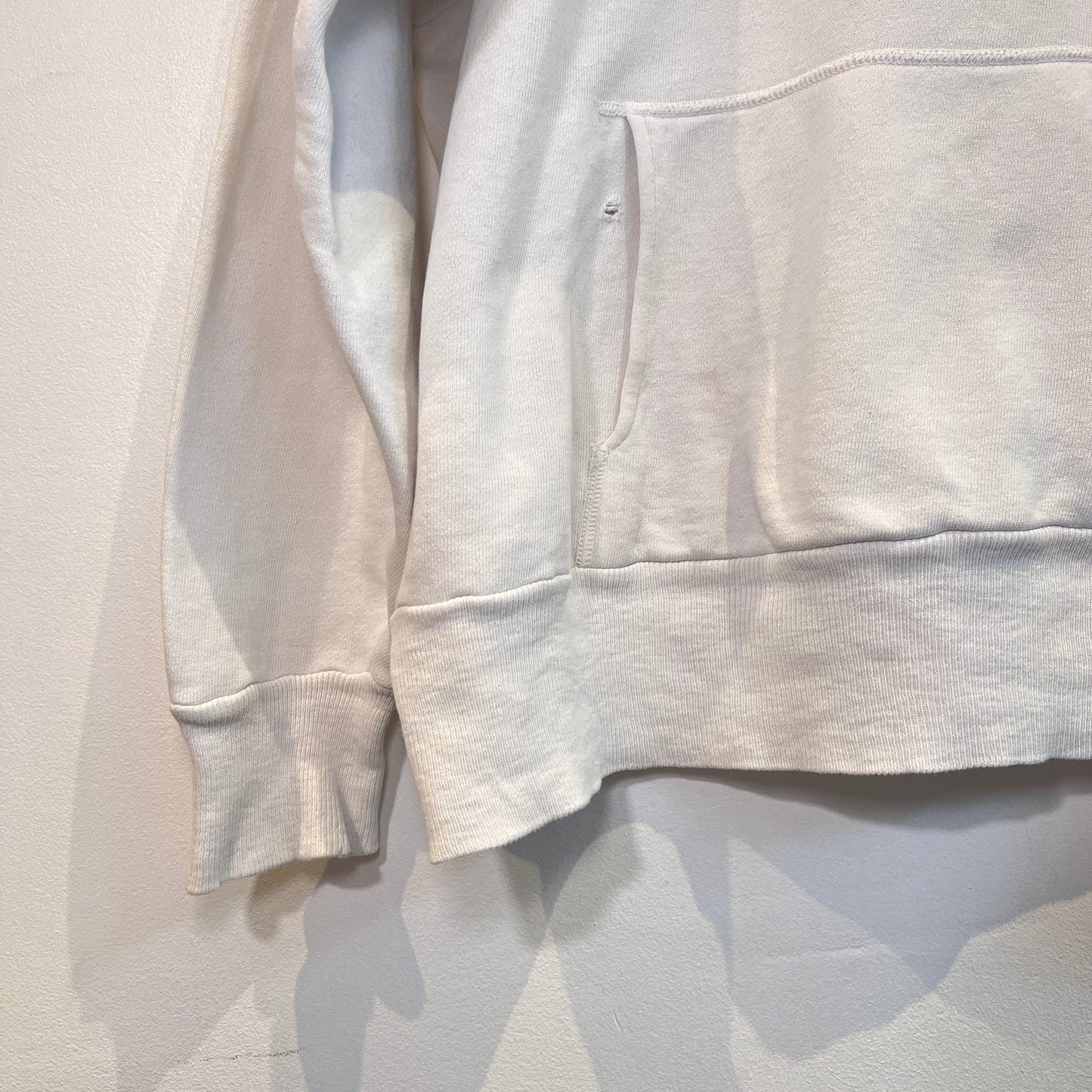 1950s ~ 1960s Healthknit Blue and White Color Two Tone Hoodie Sweatshirt