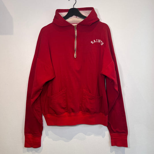 1962s ~ 1967s Champion Half Zip Hoodie Sweatshirt with saints print