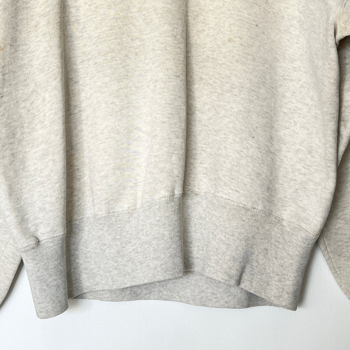 1951s ~ 1961s Champion Heather Grey Sweatshirt with Purdue Boilermakers Print