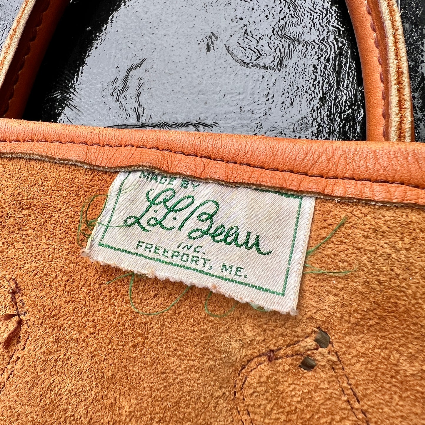 1960s L.L.Bean Large Leather Tote Bag