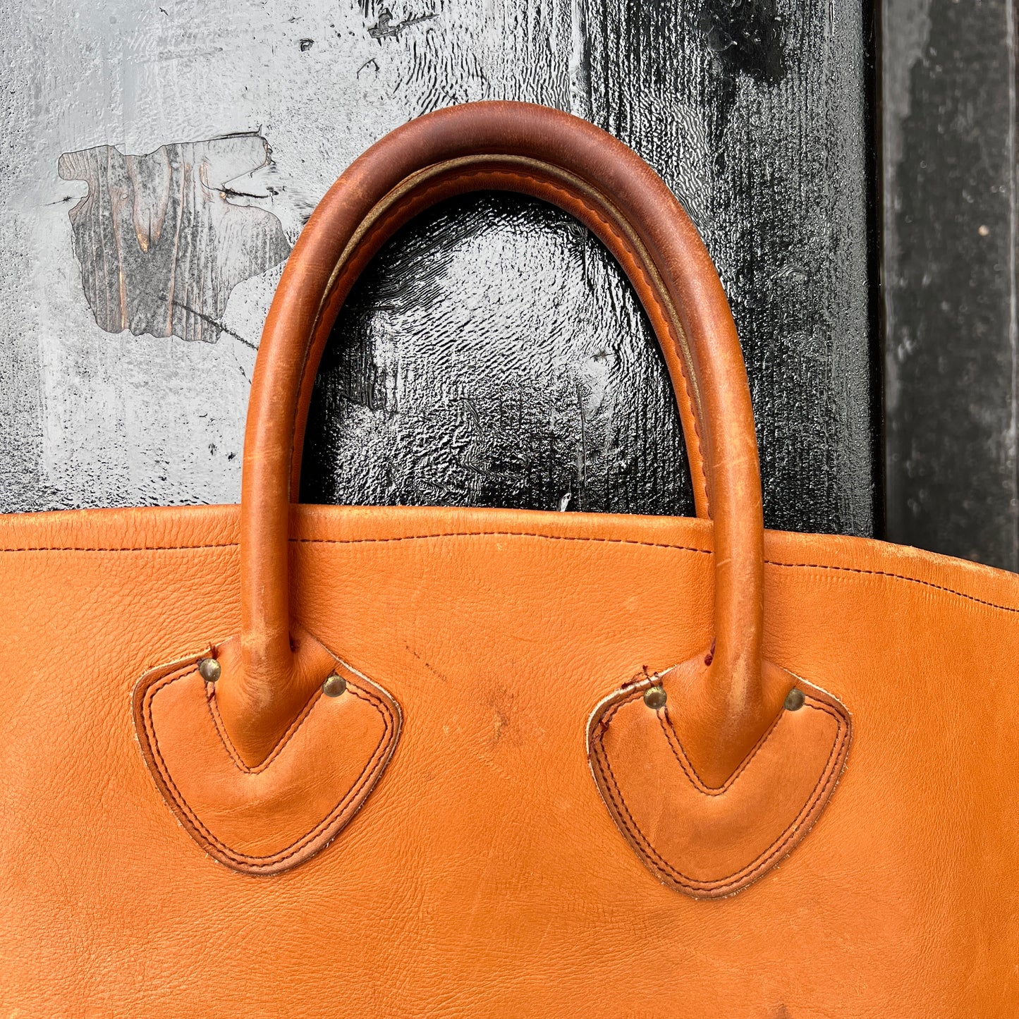 1960s L.L.Bean Large Leather Tote Bag