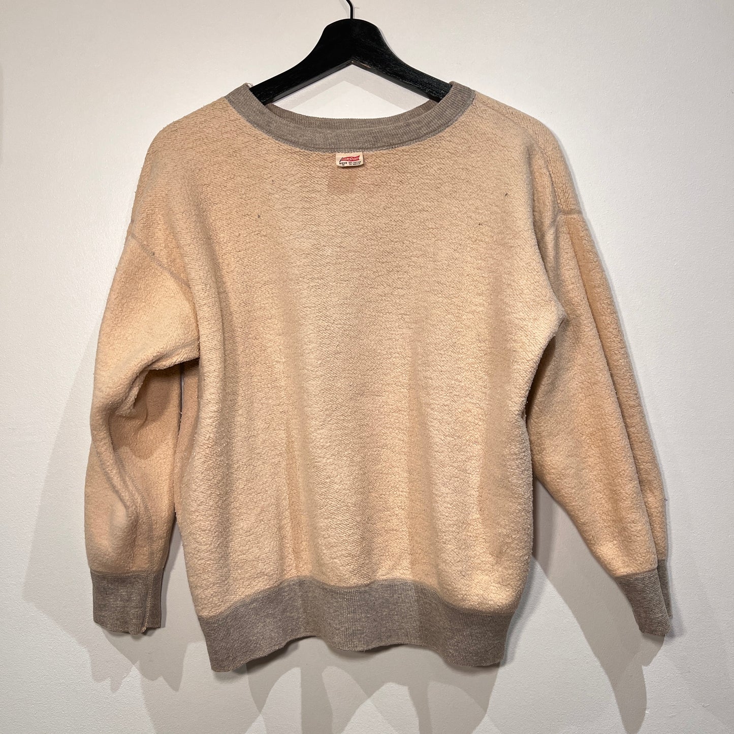 1950s ~ 1960s Hanes Medium Heather Grey Single V Sweatshirt
