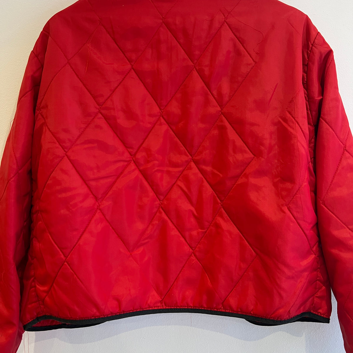 Late 1960s ~ Early 1970s Lee Workwear Full Zip Dark Green Jacket with Removable Quilted Red Liner