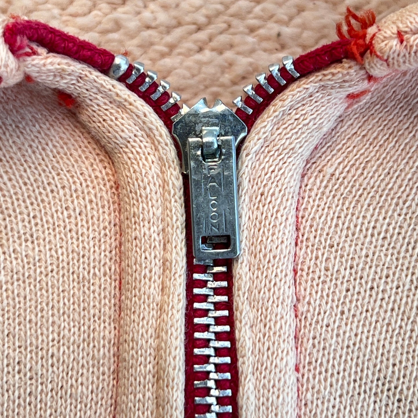 1950s Faded Color Half Zip Sweatshirts