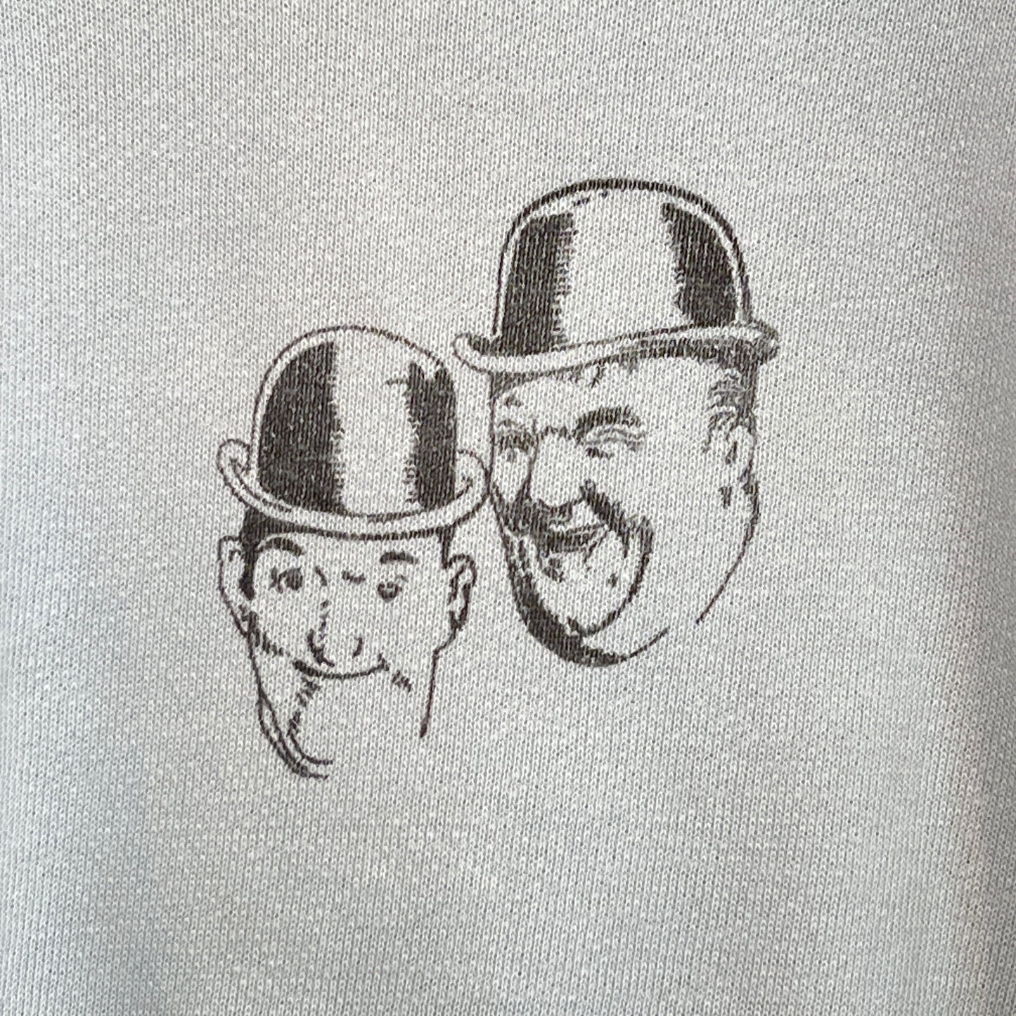 1960s JCPenney Sweatshirts with Laurel and Hardy Print