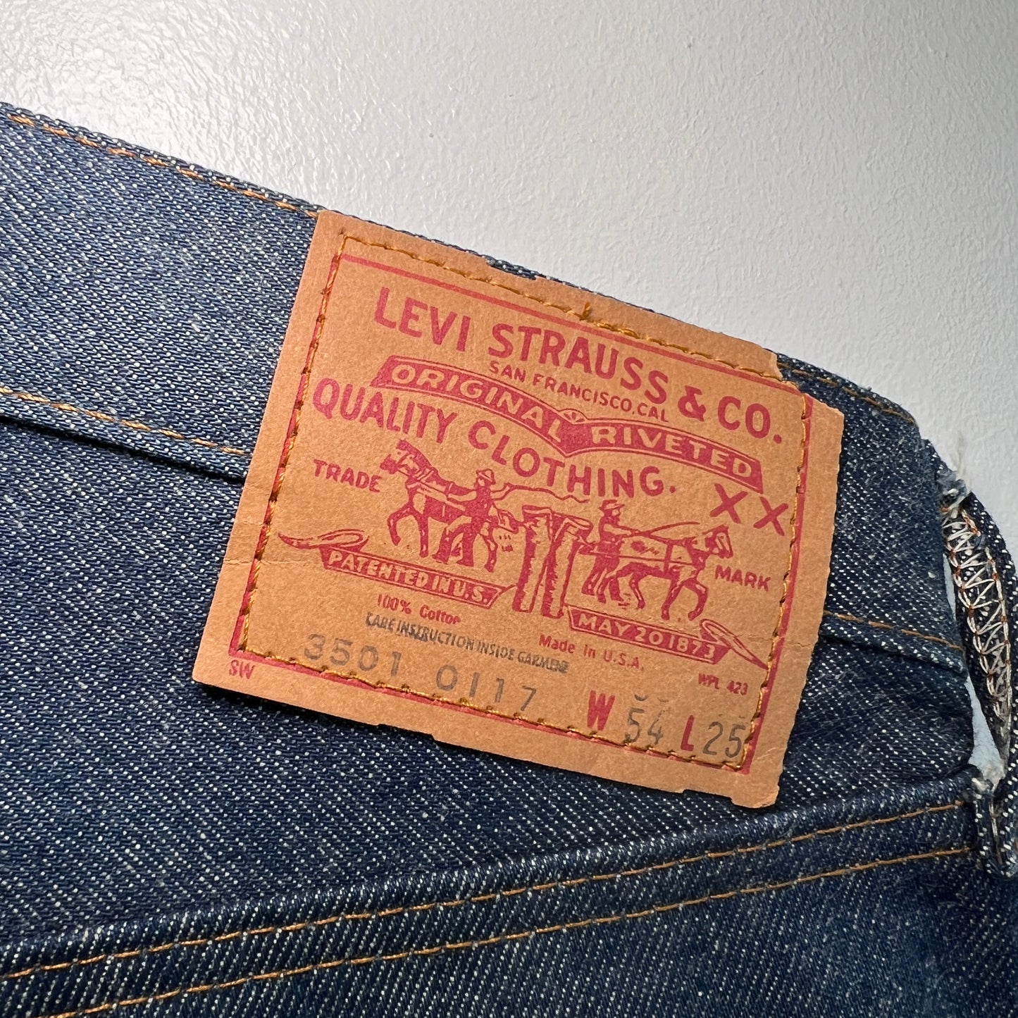 1984s Levi's 501 Display Denim Pants W54", L25"