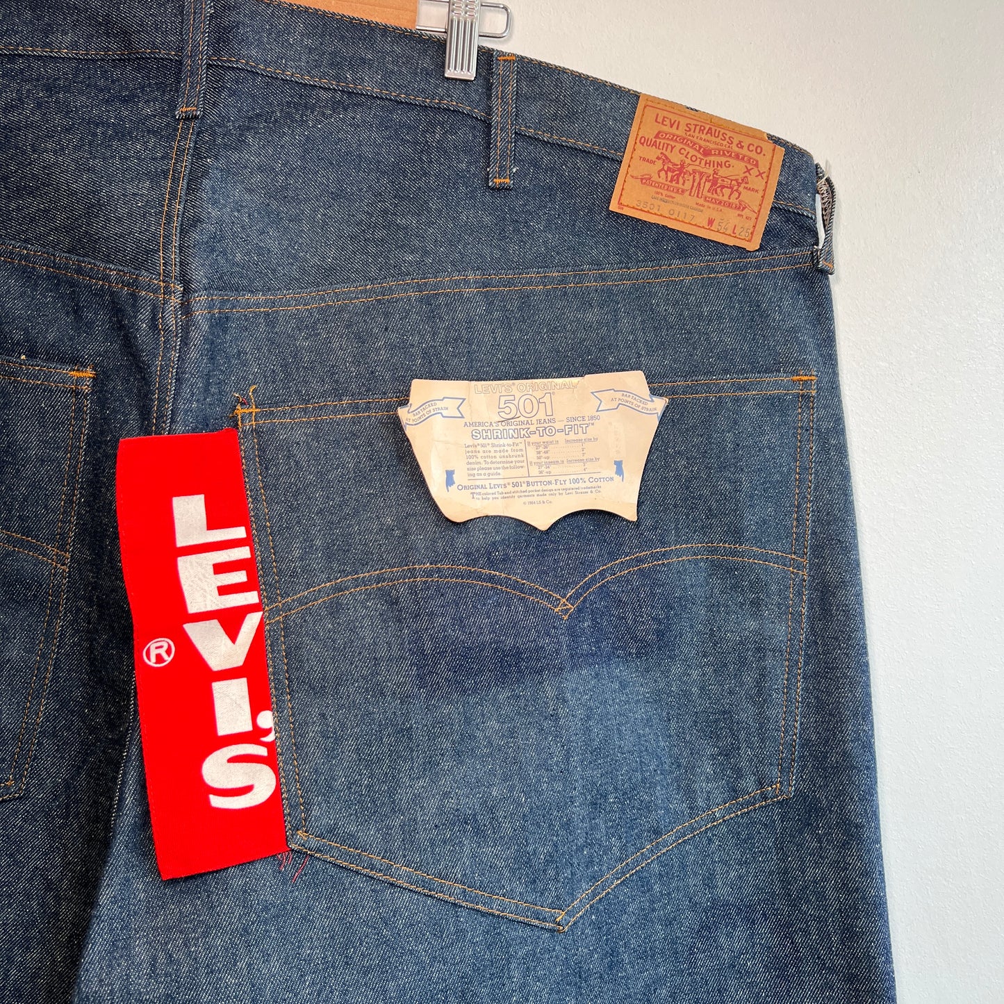 1984s Levi's 501 Display Denim Pants W54", L25"