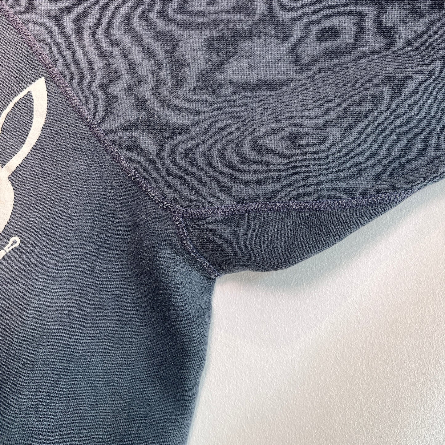 1960s Faded Color Sweatshirts with Playboy Logo Print