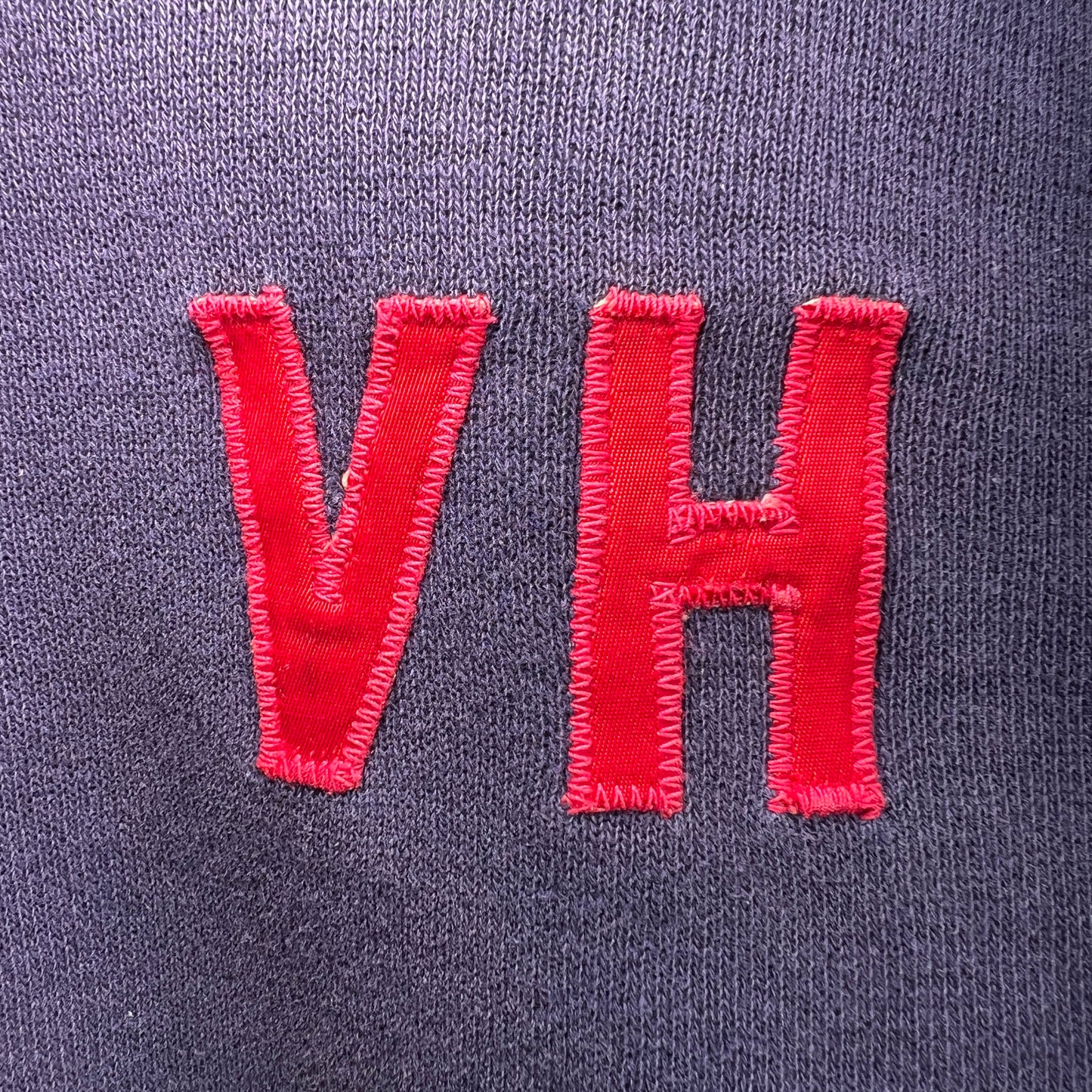 1950s Southern Half Zip Sweatshirts with VH Patch and 4 Print