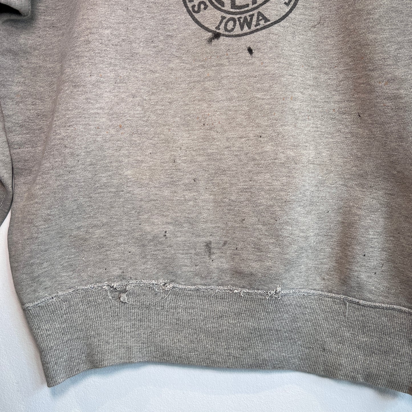 1950s PEM State University of IOWA Single V Sweatshirts with PITLUCK Stenciled