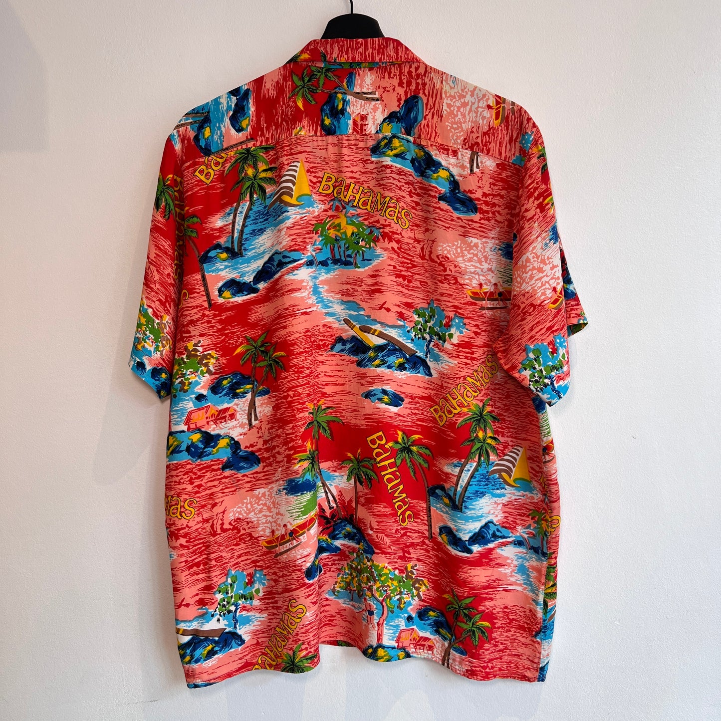 1960s Tropical Fashions by Watanmal Hawaiian Shirts with Bahamas Tropical Print