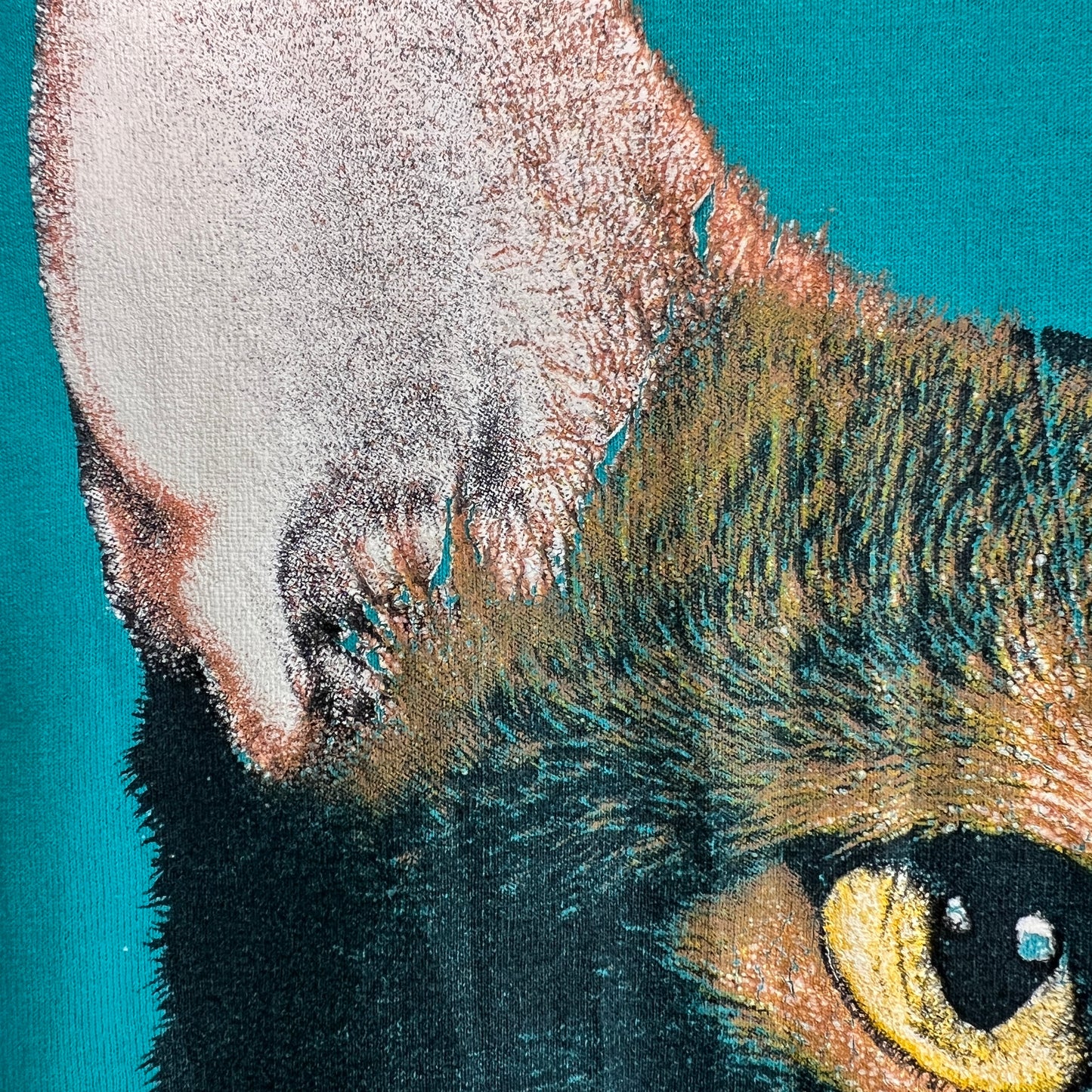 1990s Delta T-Shirts with Cat Photo Print