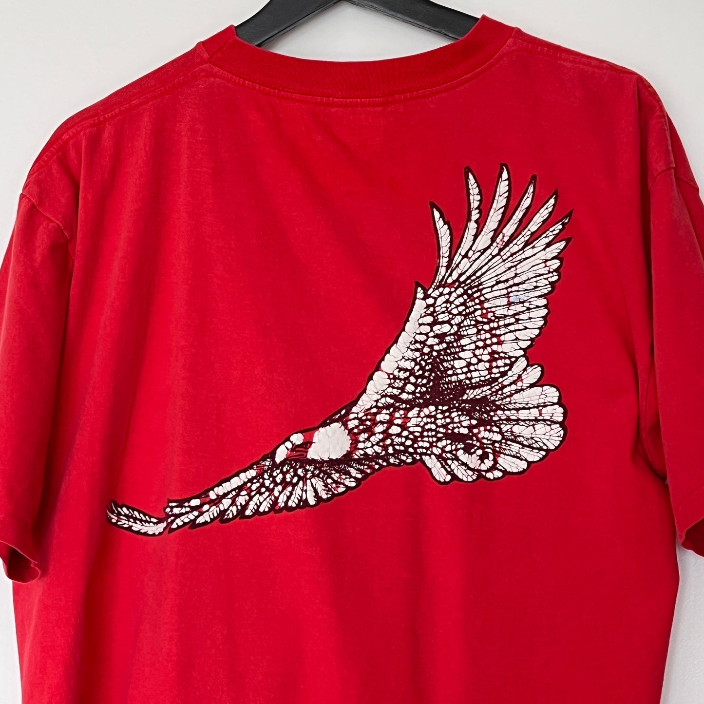 1990s Winston Red Pocket T-Shirts with Eagle Flock Print