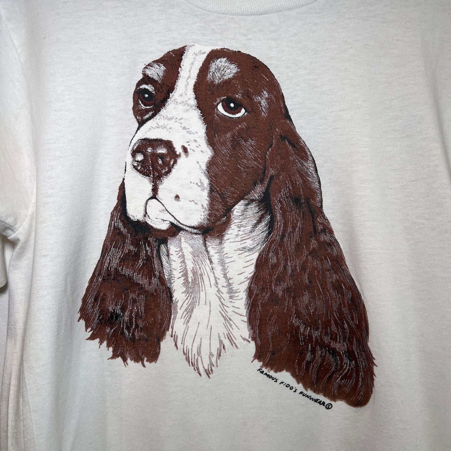 1990s Screen Star Best T-Shirts with Dog Graphic Print