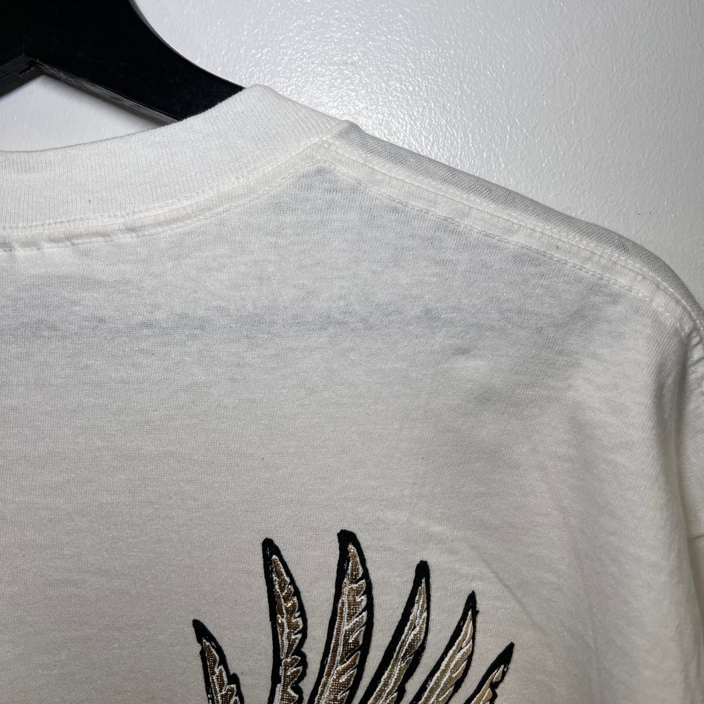 1990s Winston White Pocket T-Shirts with Eagle Flock Print
