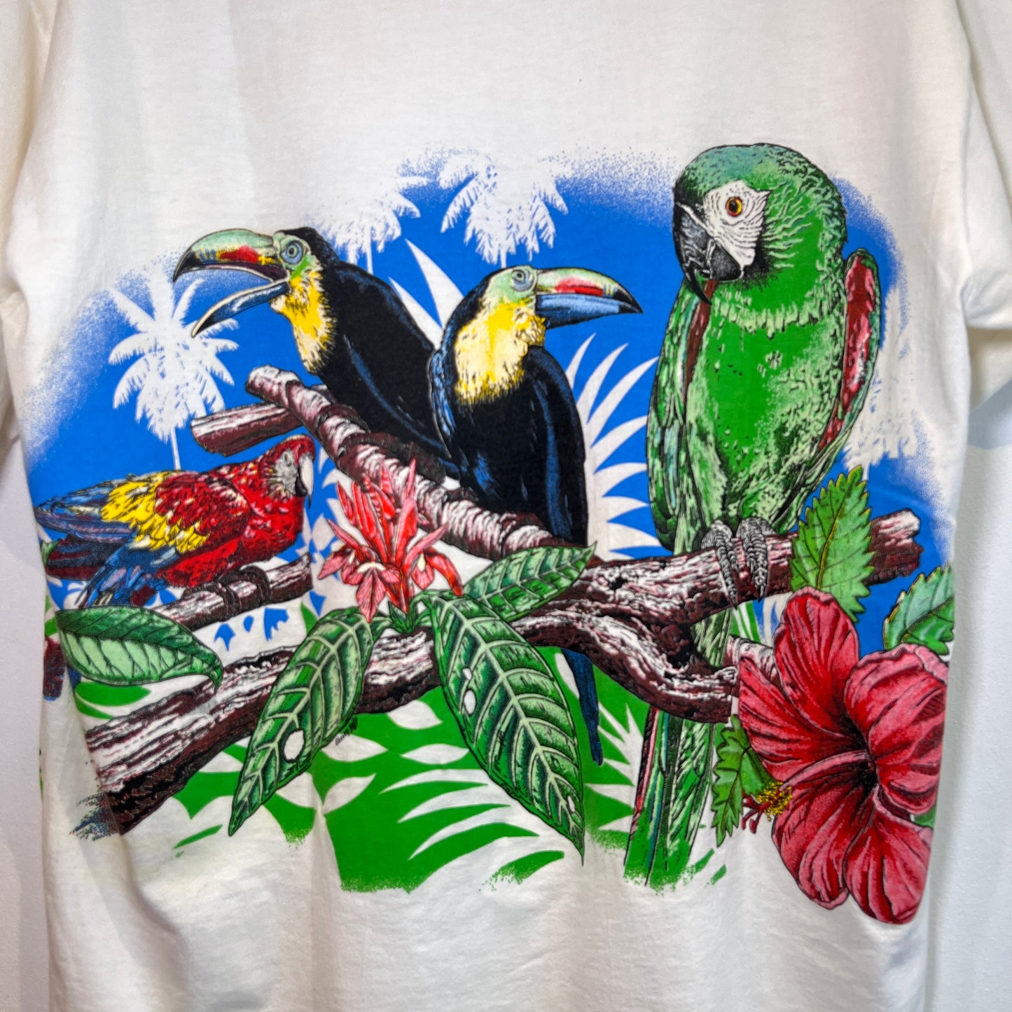 1990s Birds Graphic Dual Print T-Shirts