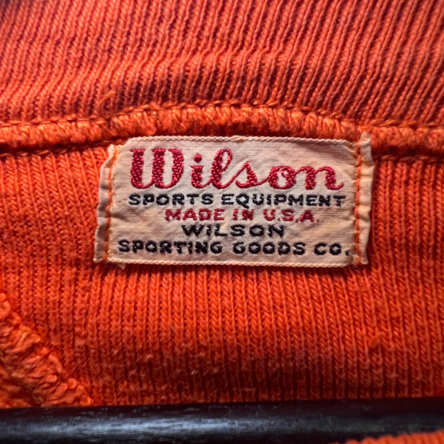 1940s Wilson Double V Sweatshirt with 345 Patch