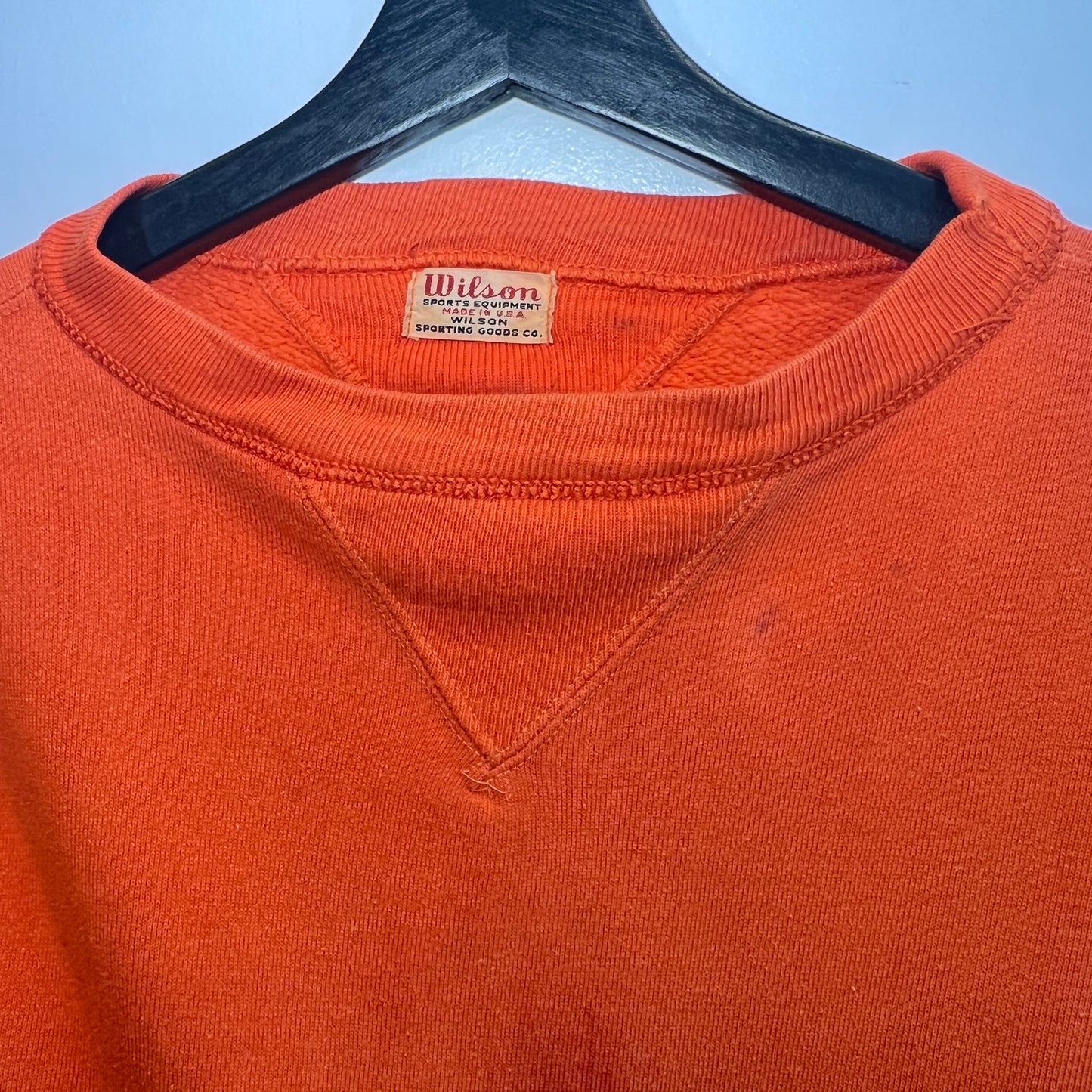 1940s Wilson Double V Sweatshirt with 345 Patch