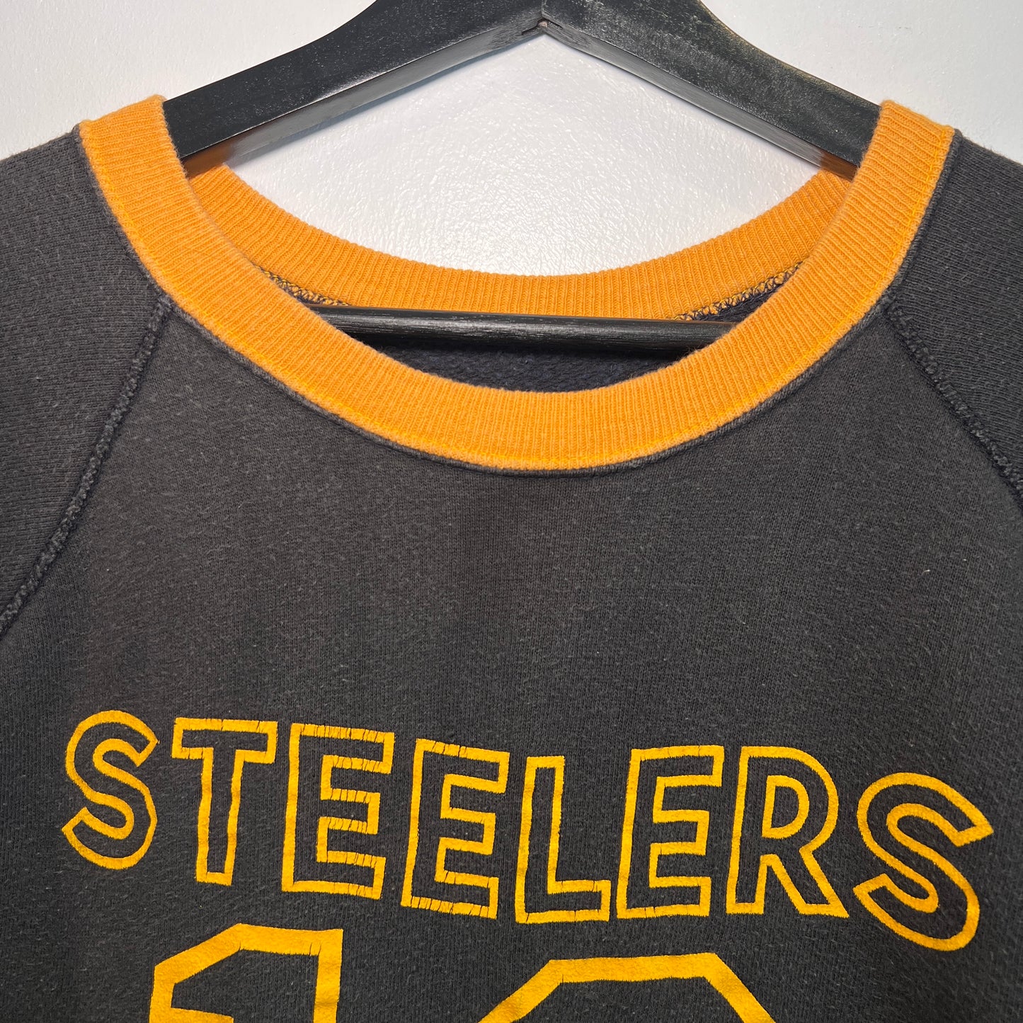 1960s 2 Tone Sweatshirt with Steelers 12 Print